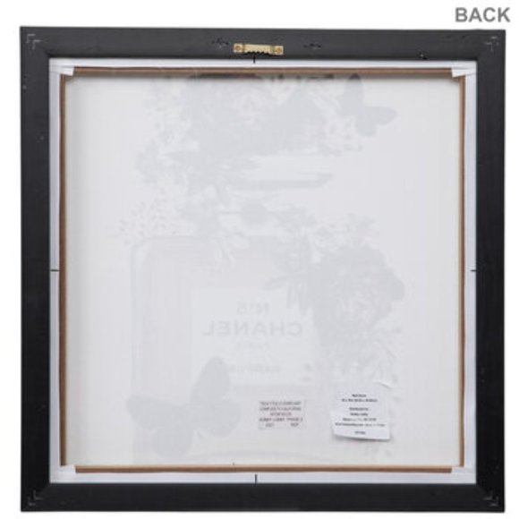 CHANEL No.5 Floral Roses Butterfly Fashion Perfume Bottle Canvas Wall Decor - Picture 3 of 12